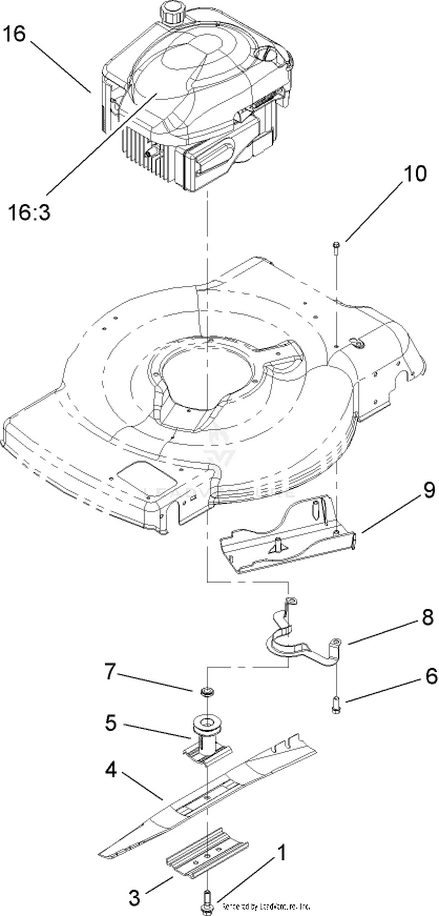 Engine and Blade Assembly