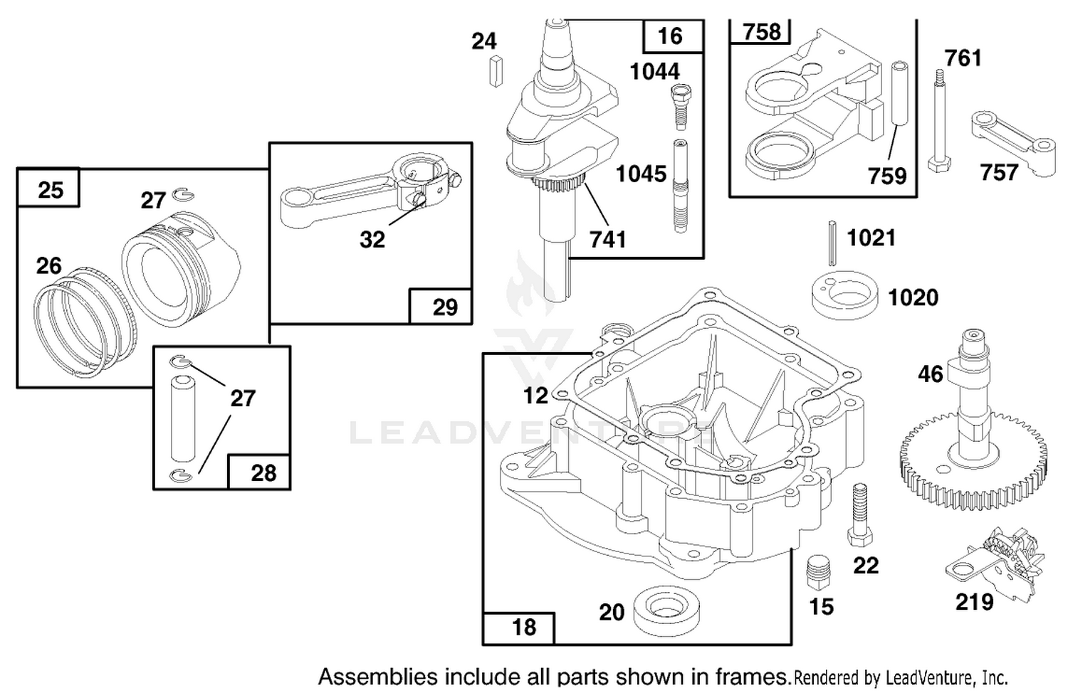 Engine Briggs  Stratton Model 28n707-0131-01 3