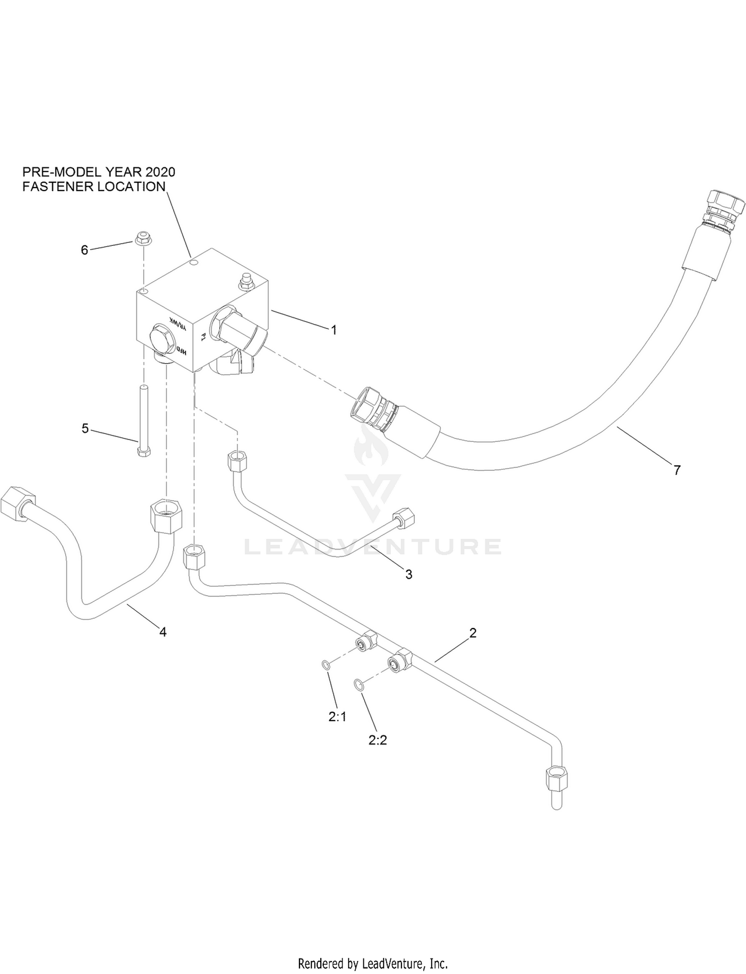GM4500/4700 Automatic Flow Divider Assembly