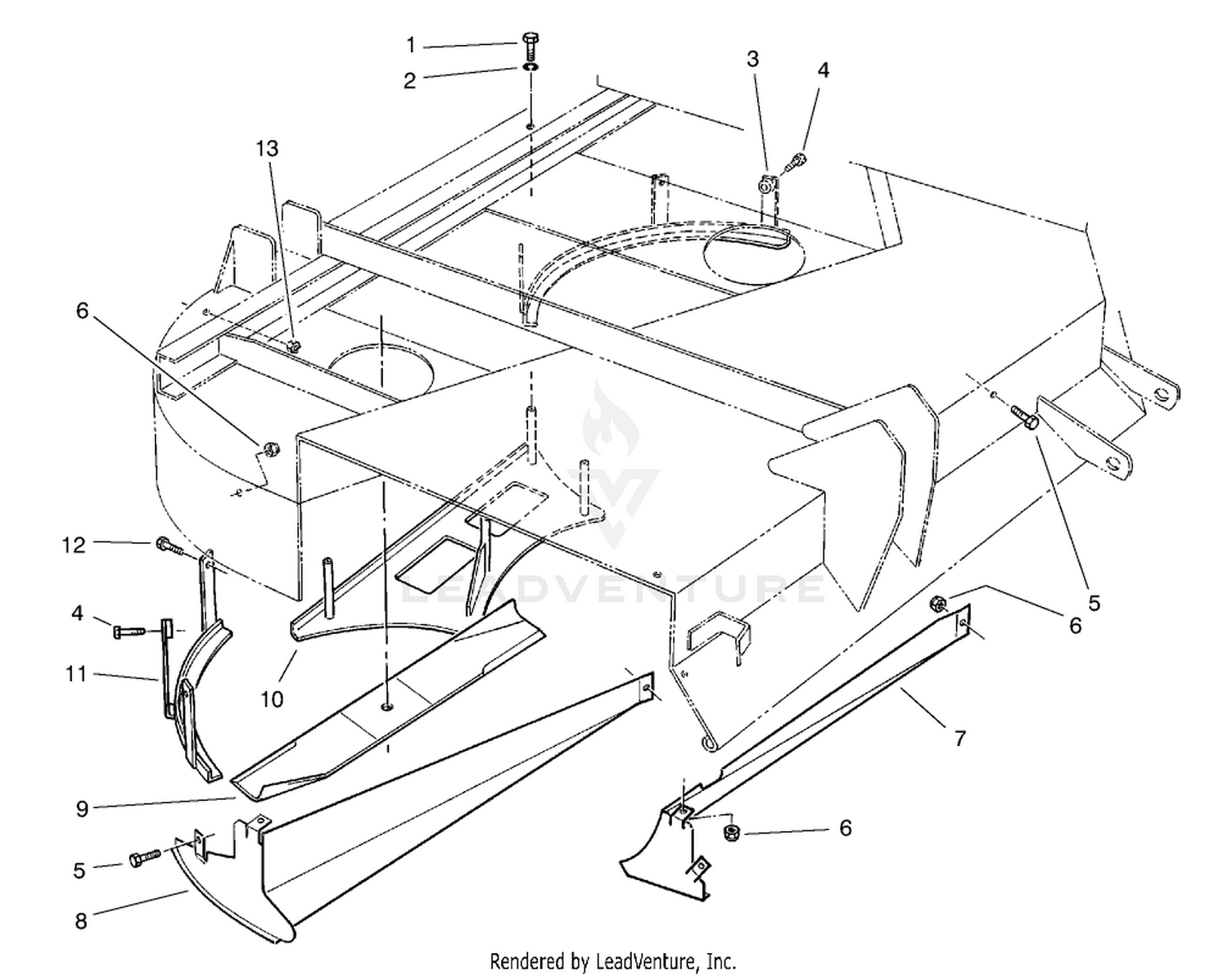 Shelf  Deflectors Assembly