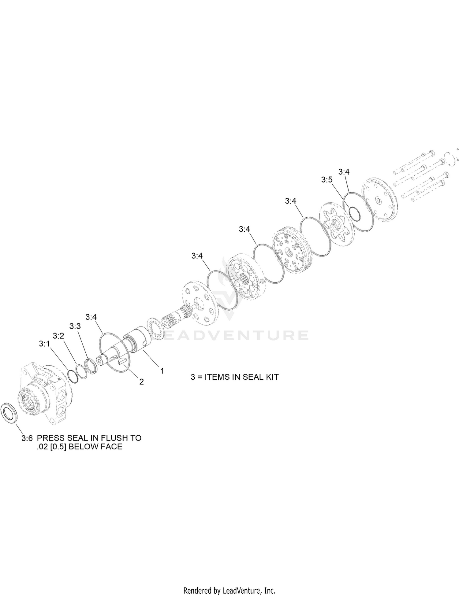 Hydraulic Motor Assembly No. 110-8786