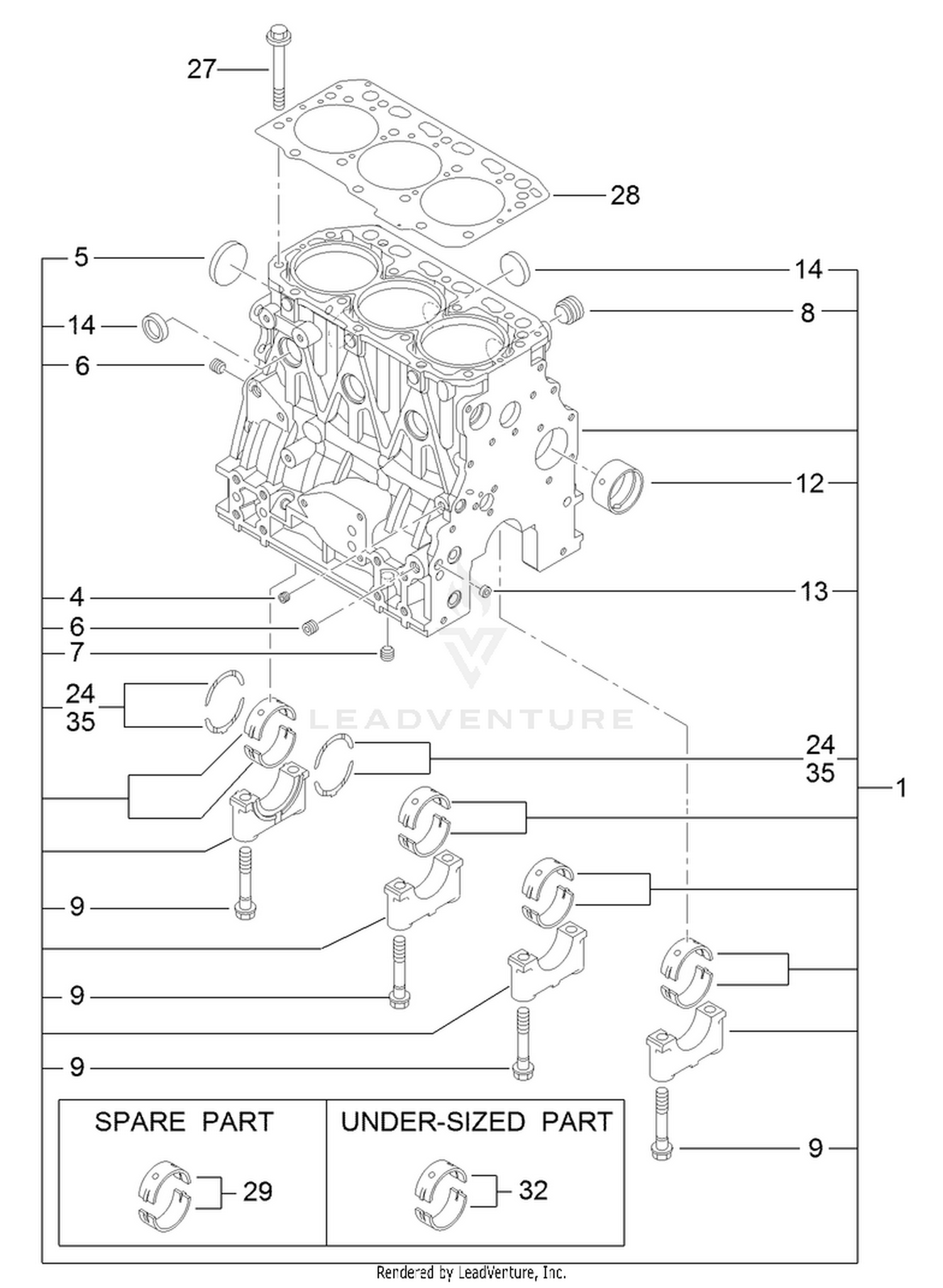 Cylinder Block Assembly