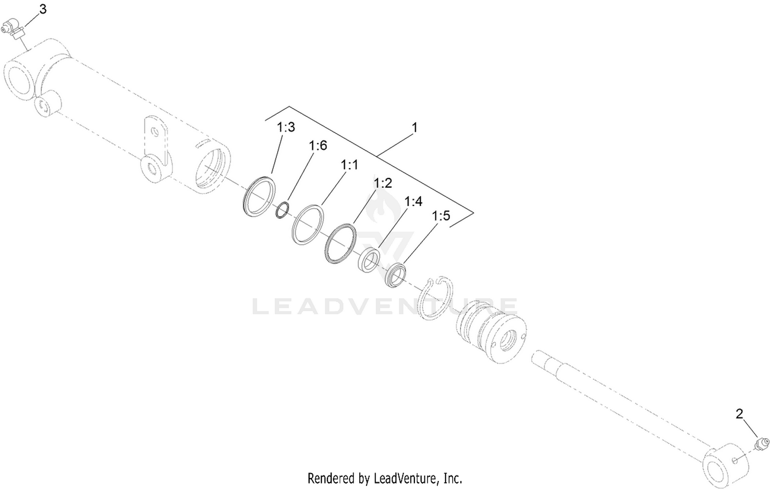 Hydraulic Cylinder Assembly No. 110-9033