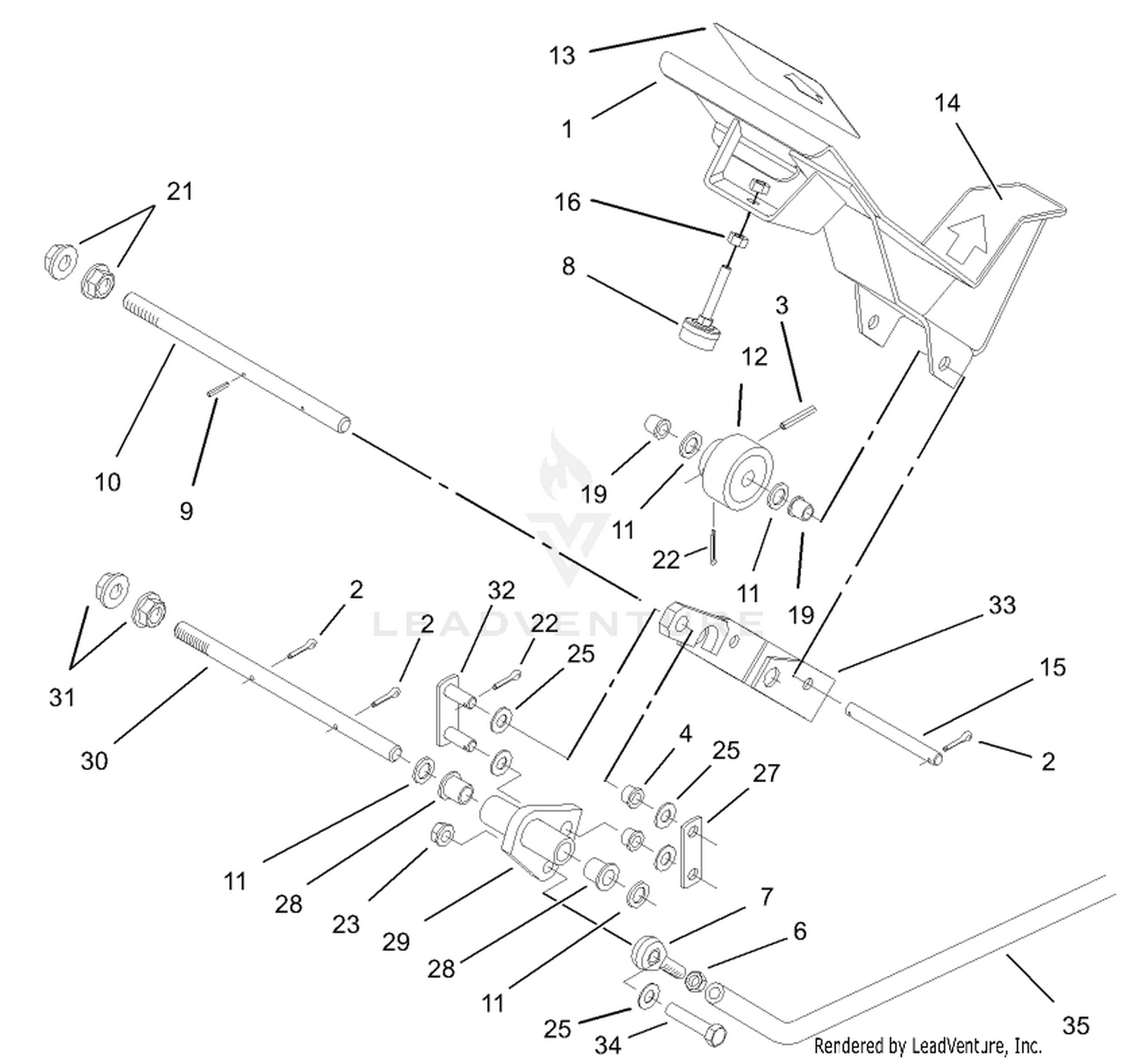 4 Wheel Drive Traction Pedal Assembly