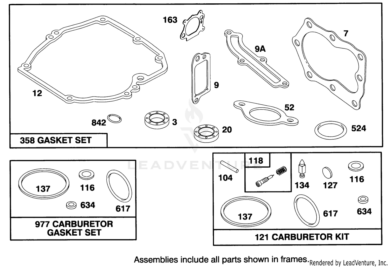 Engine Briggs  Stratton Model 127702-0131-01 9