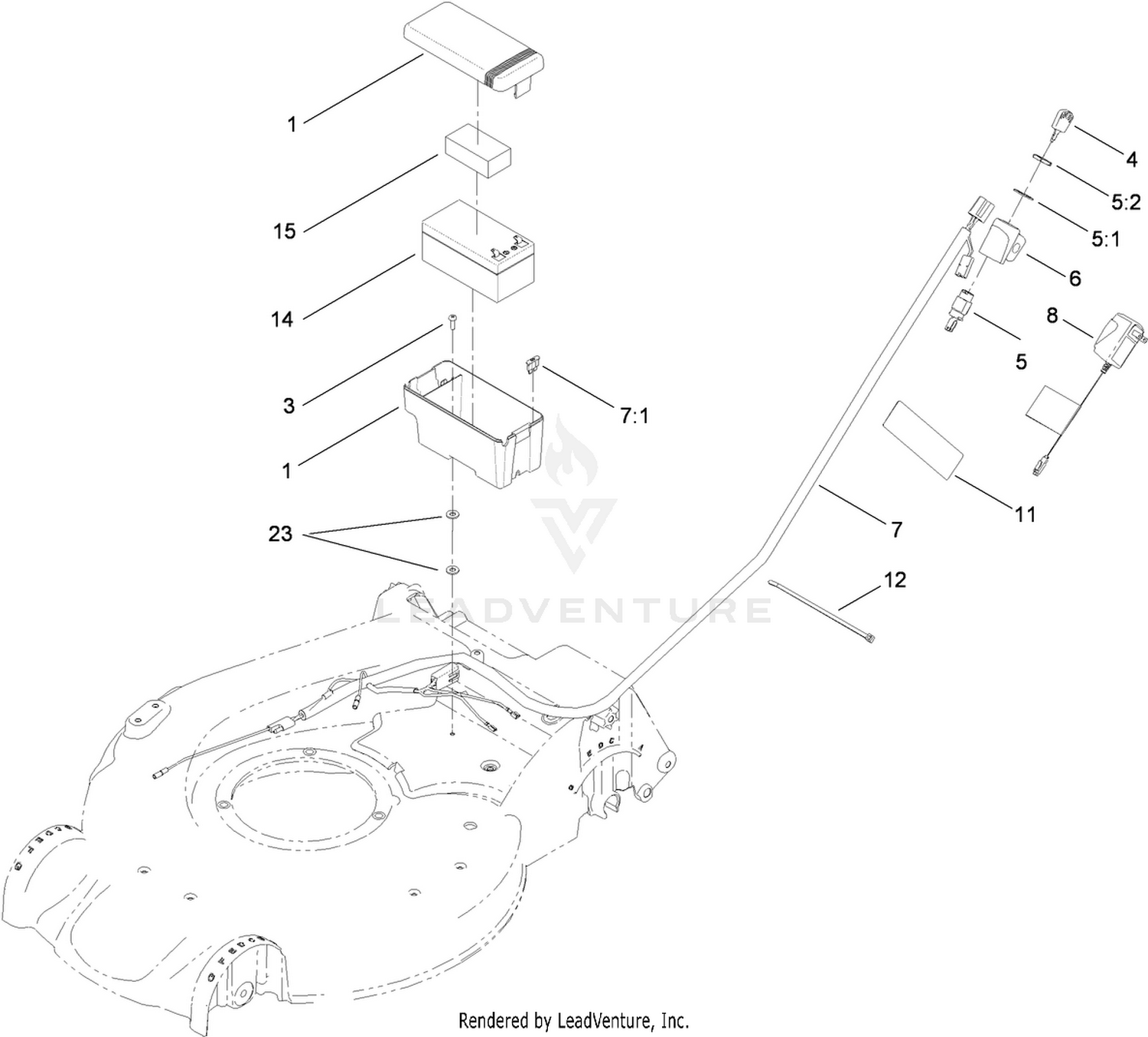Battery and Harness Assembly