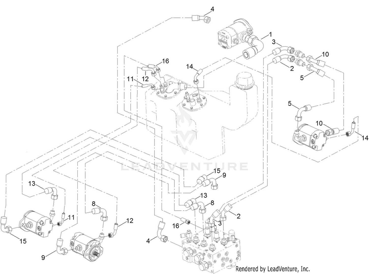 Hydraulic Cutter Hose Assembly