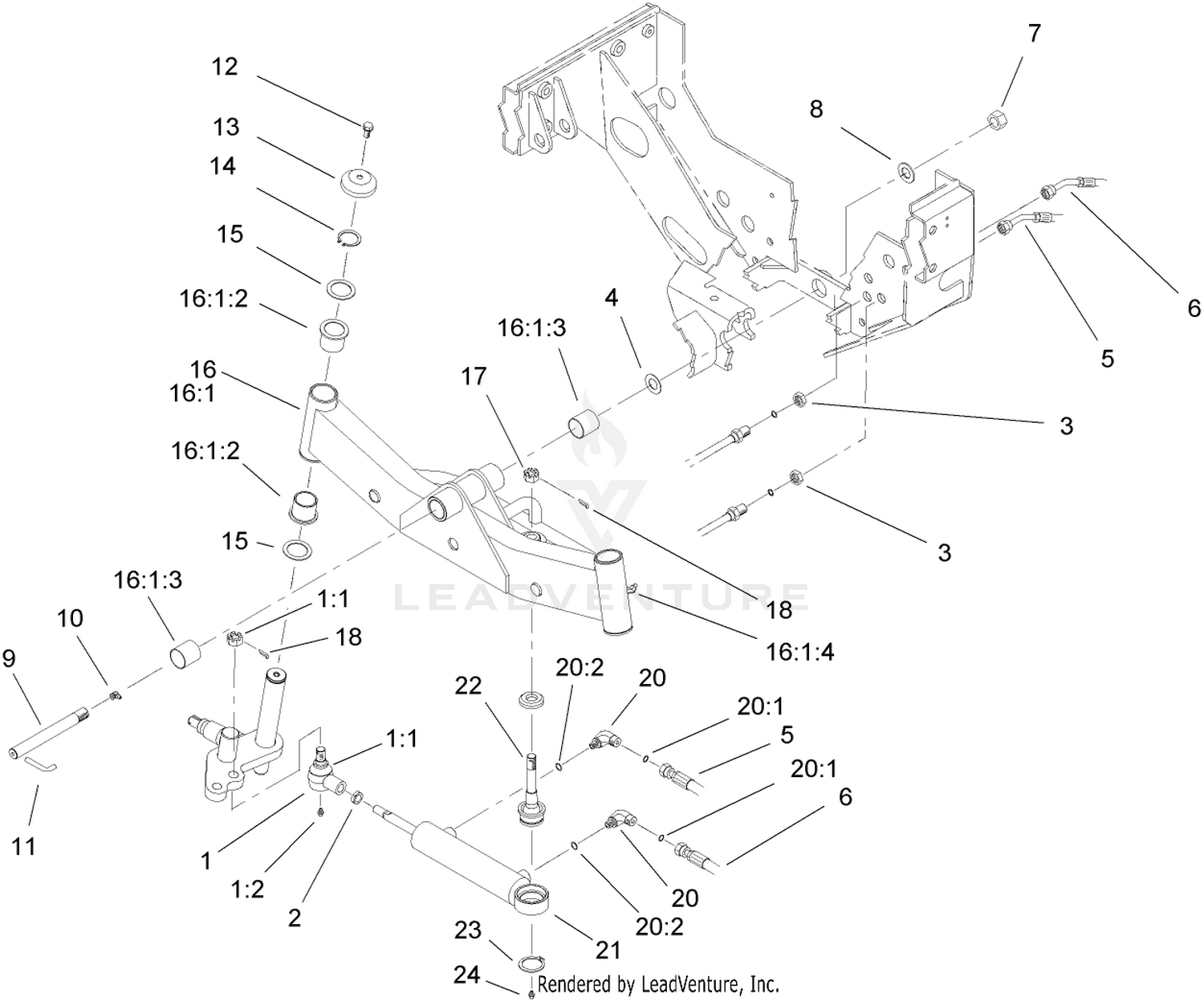 2 Wheel Drive Axle Assembly