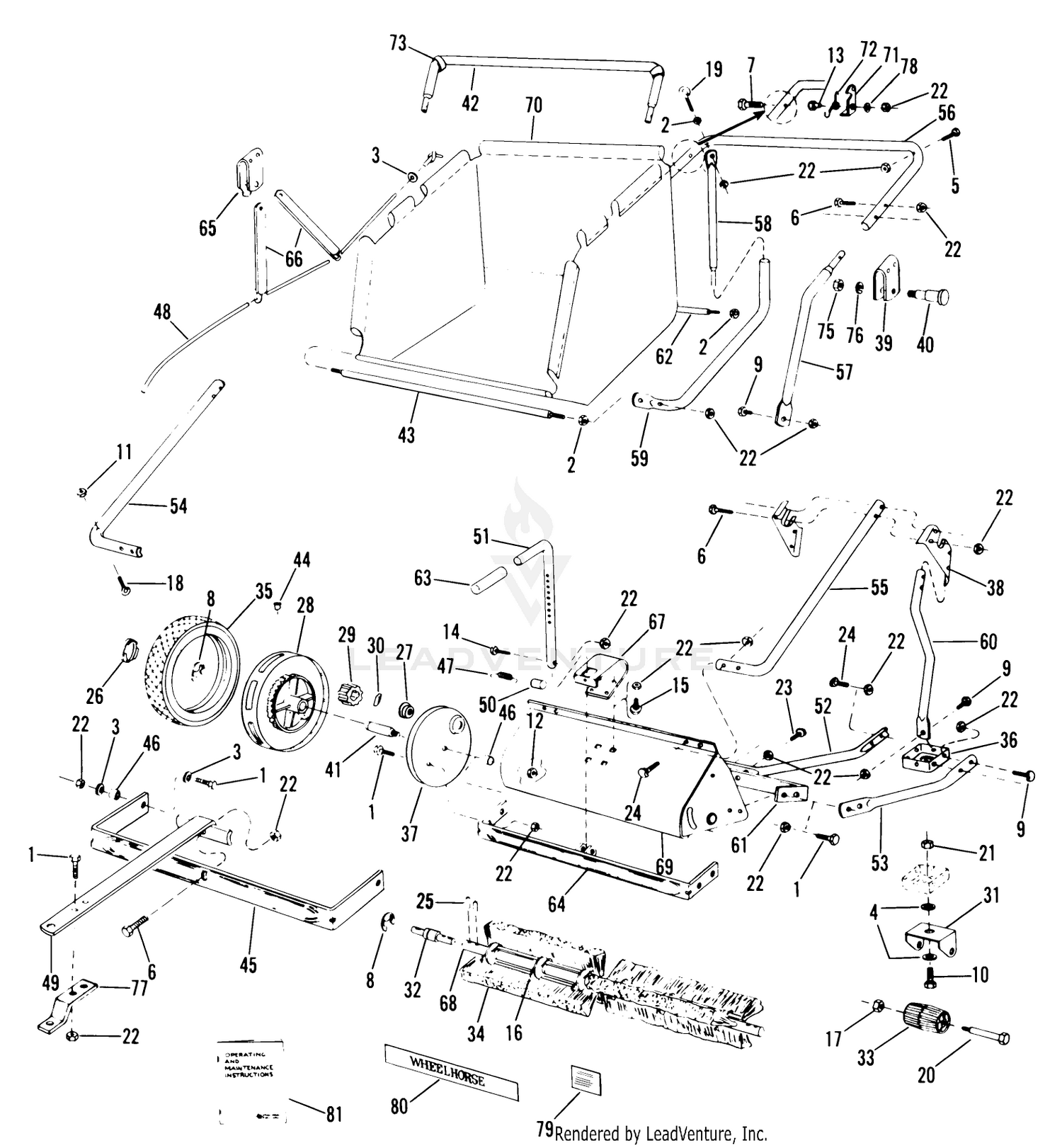 Lawn Sweeper Vehicle Identification Number 07-38sw01