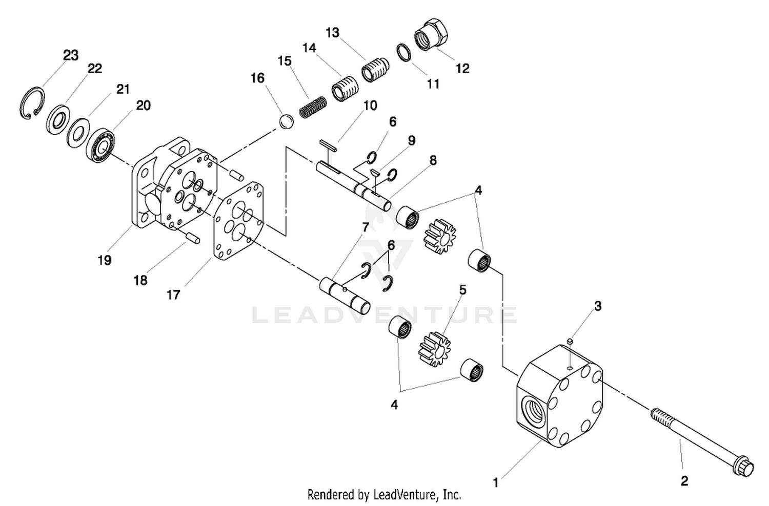 HYDRAULIC PUMP ASM NO. 92-0347
