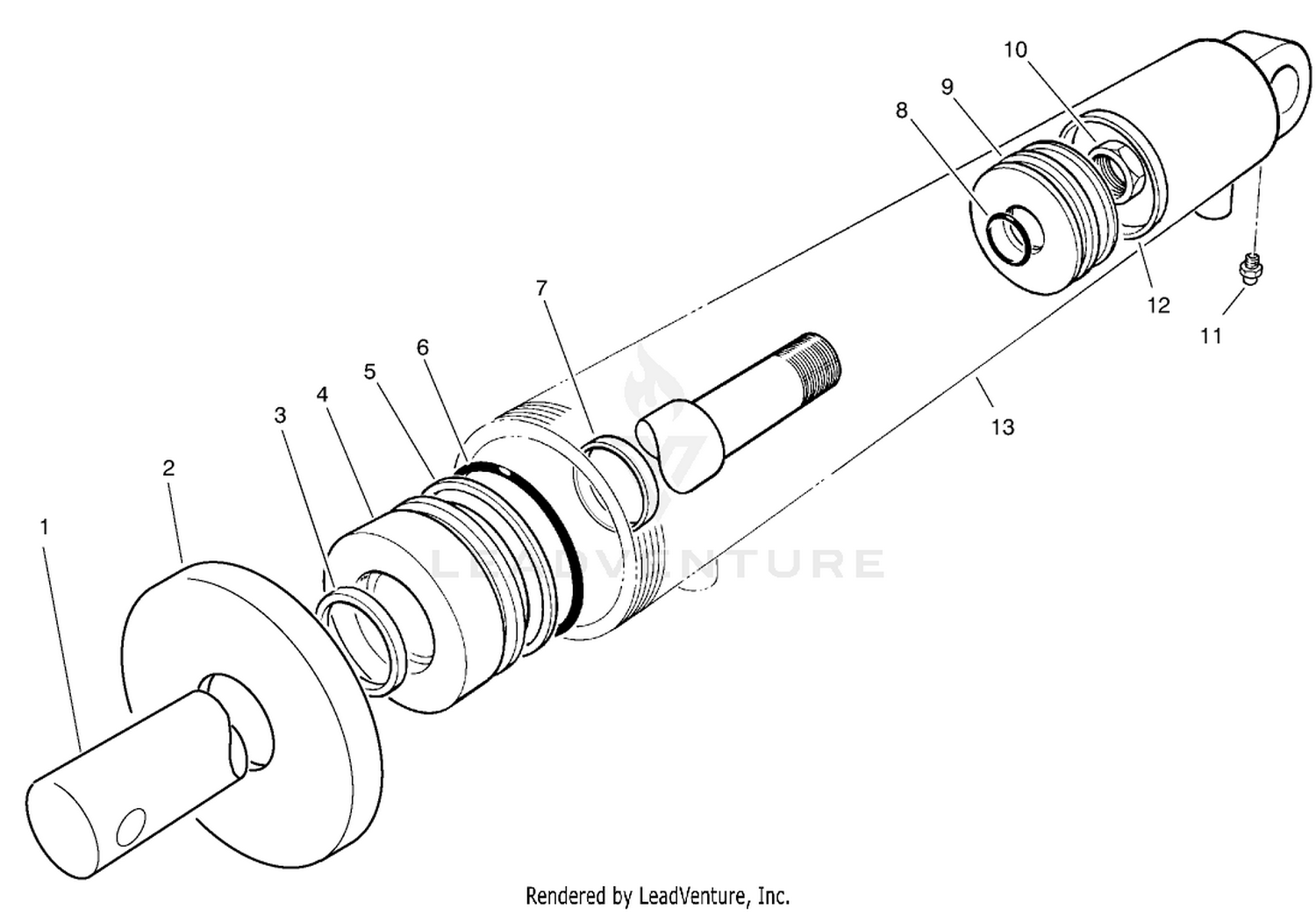 Hydraulic Cylinder Assembly No.94-7373