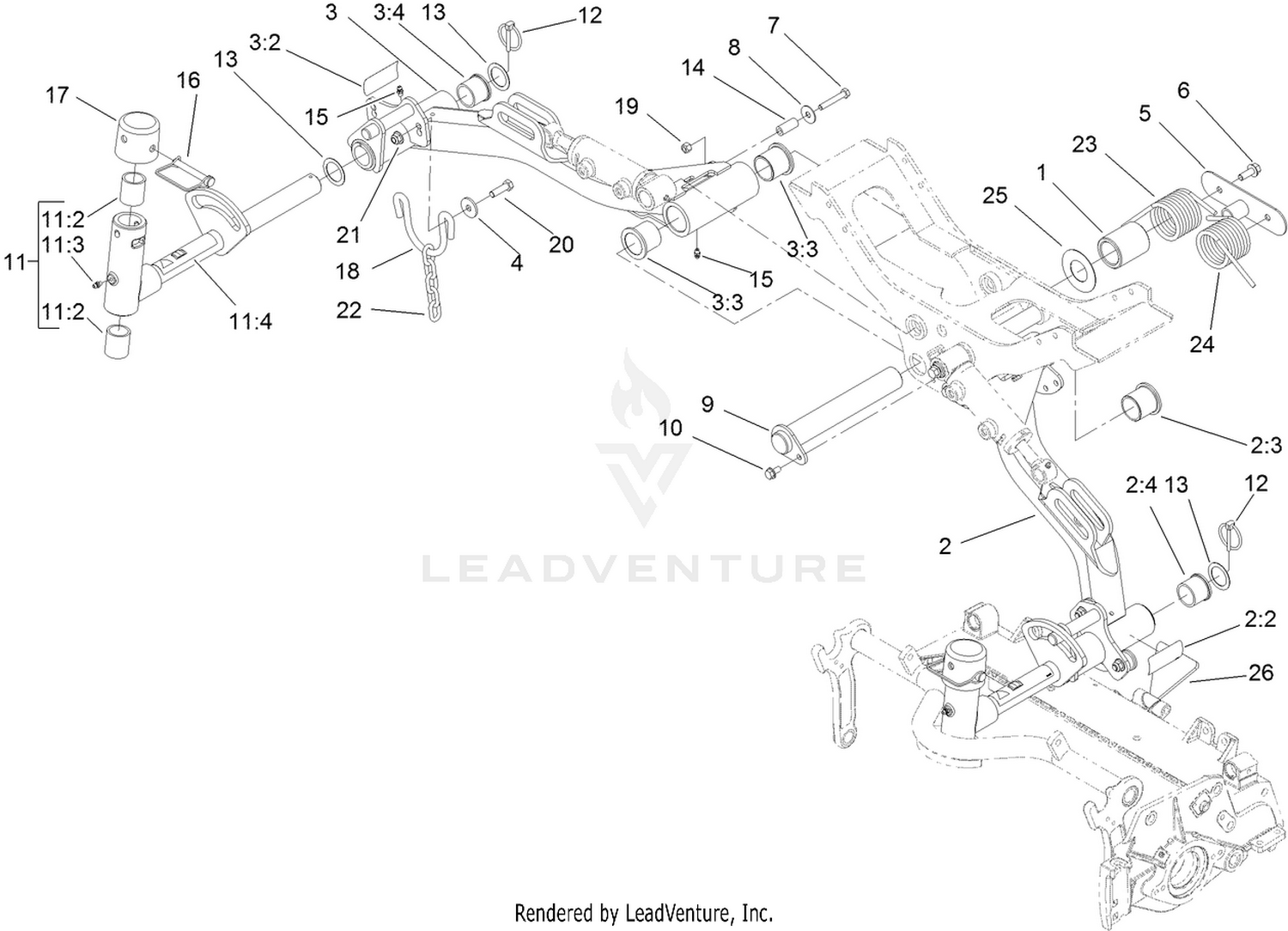 Rear Lift Arm Assembly