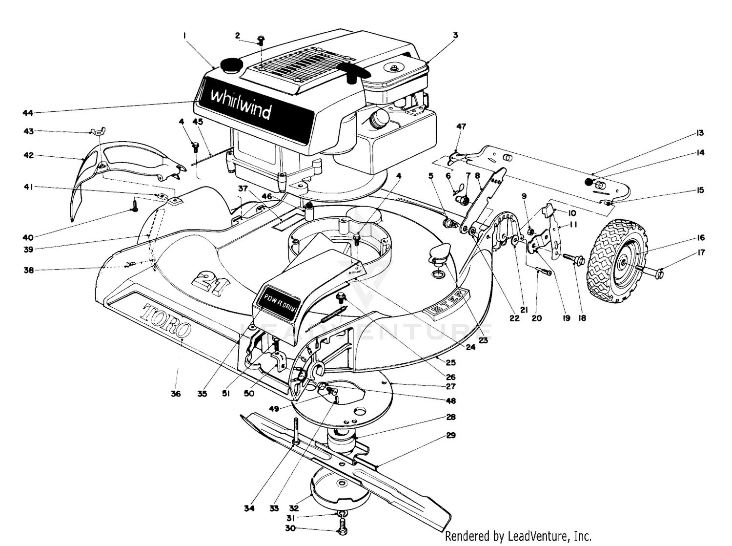 Housing And Engine Assembly-Model 16273