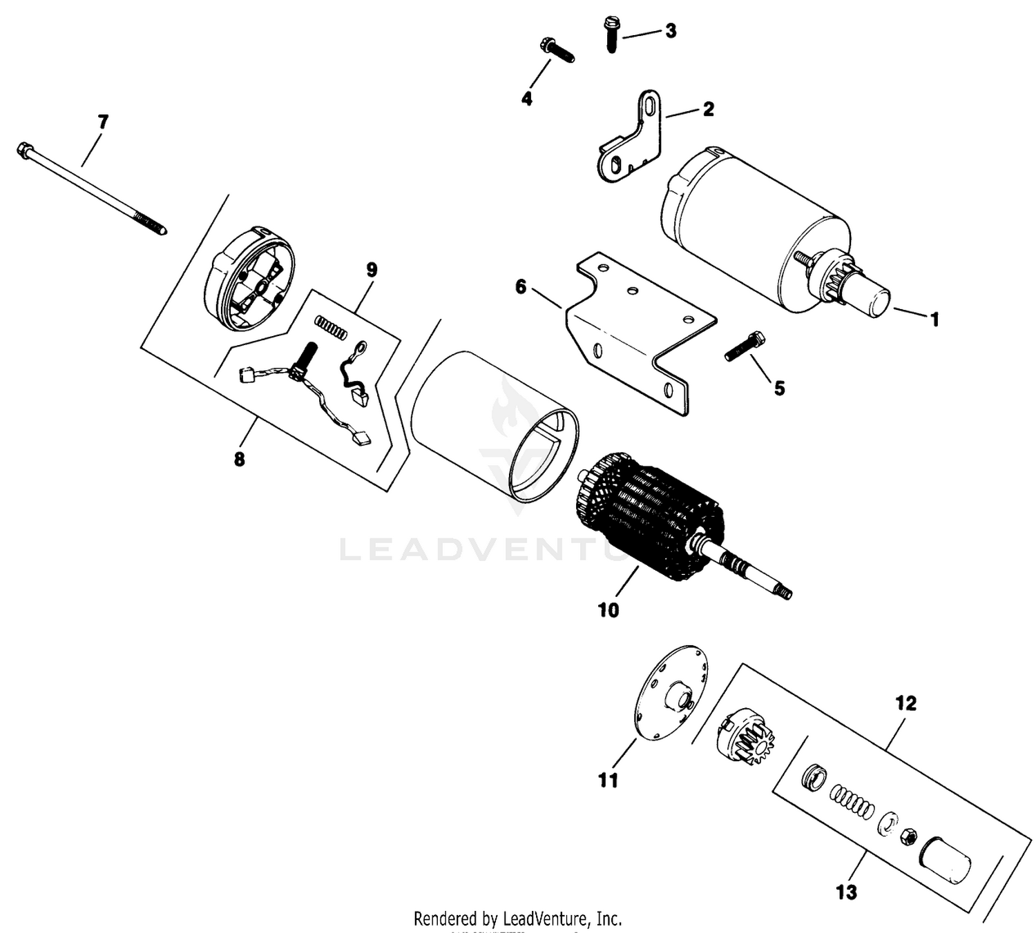 Electric Start-Engine Assembly-Kohler Model No. M16s-711533