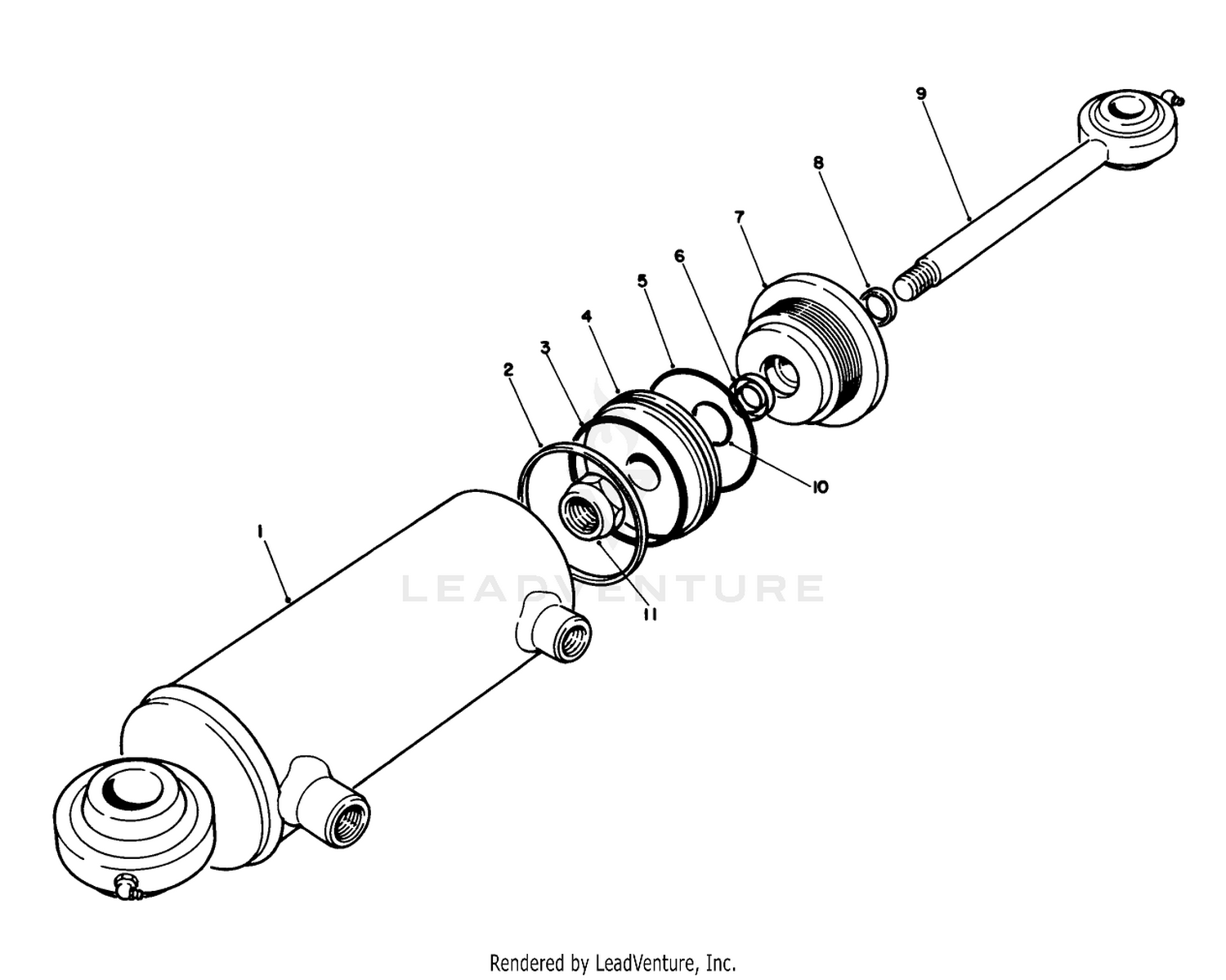 Hydraulic Cylinder No. 74-3450 (model No. 30455)