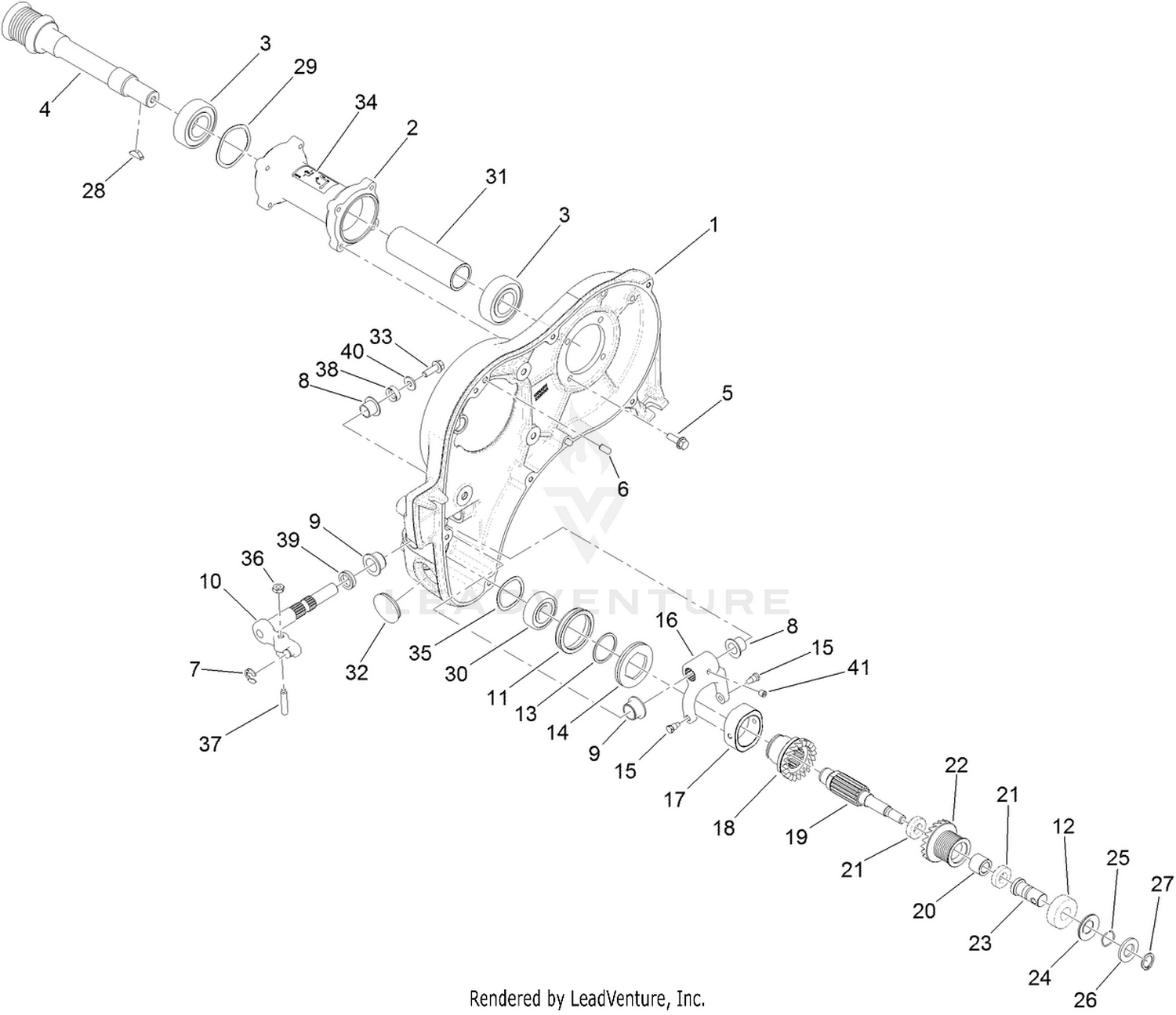 Left Side Transmission Assembly