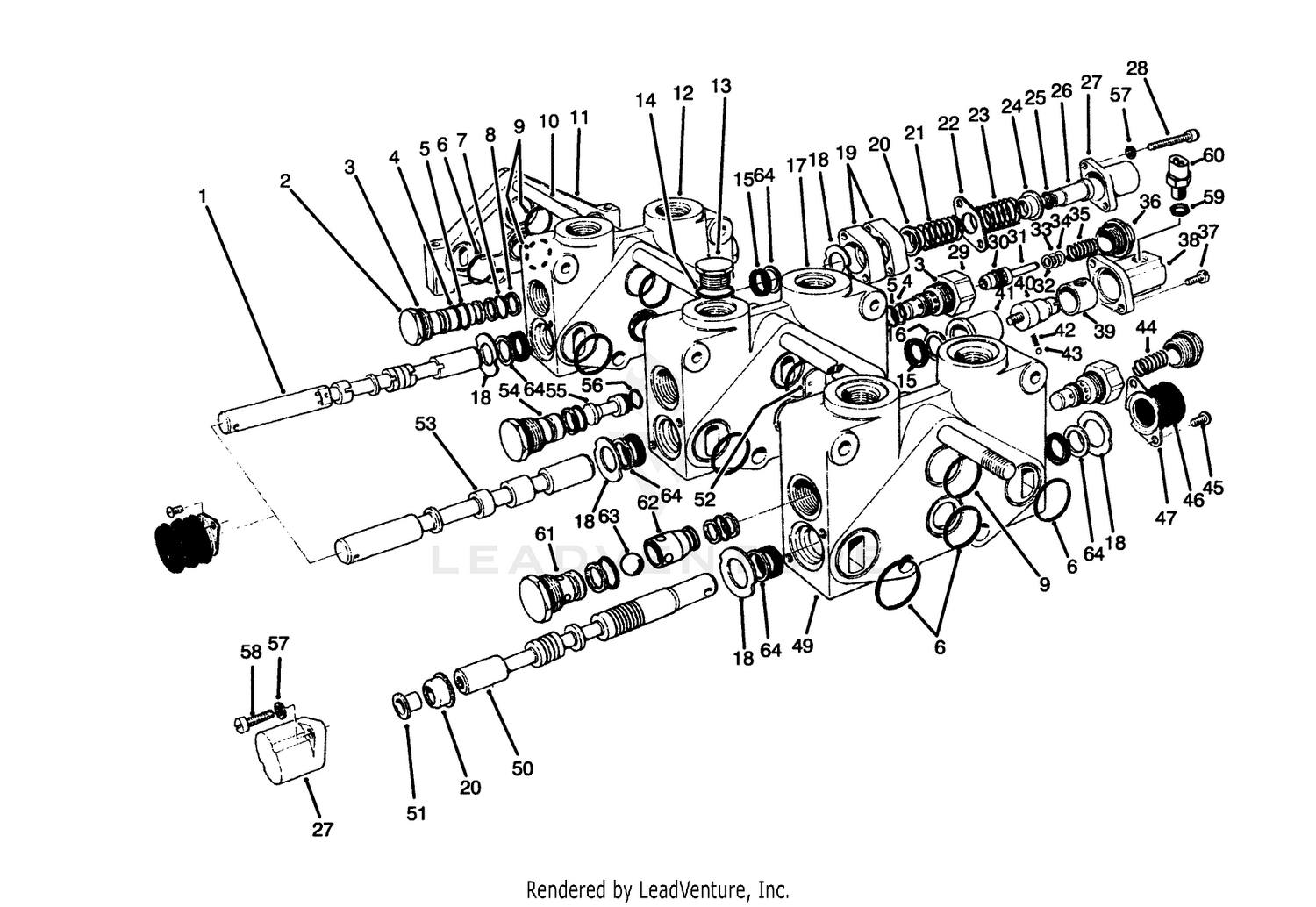 Control Valve Assembly No. 84-2203 (sections 3 Thru 5) (continued)