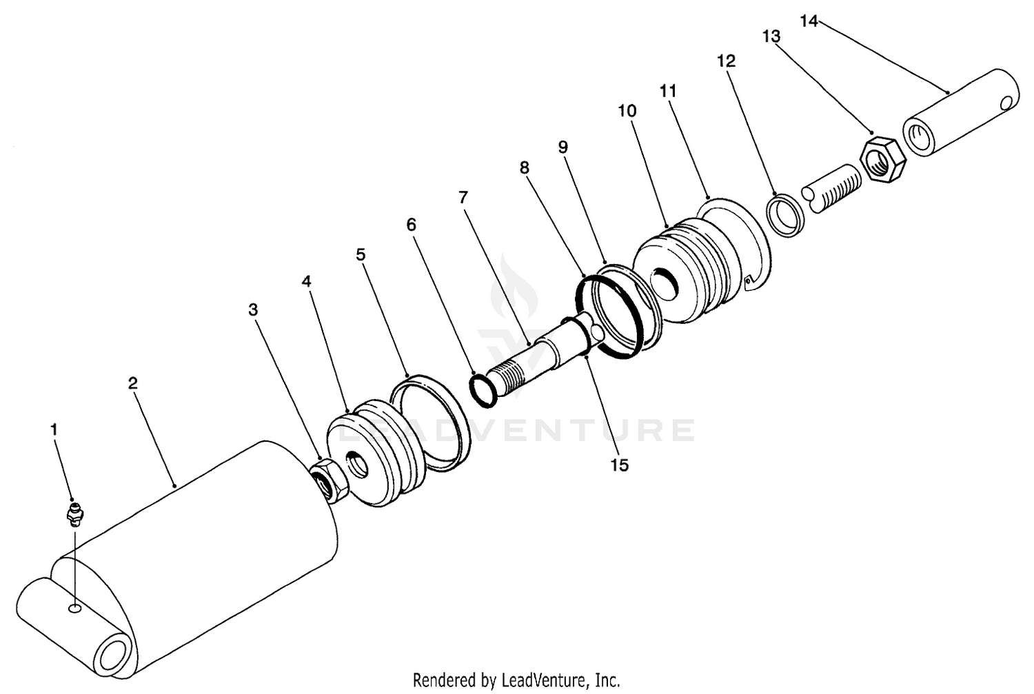Hydraulic Cylinder Assembly No. 93-6869