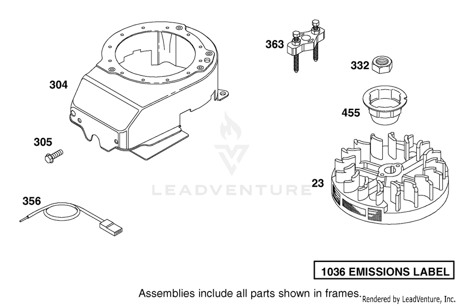 Blower Housing Assembly Briggs And Stratton Model 12h802-1776-B1