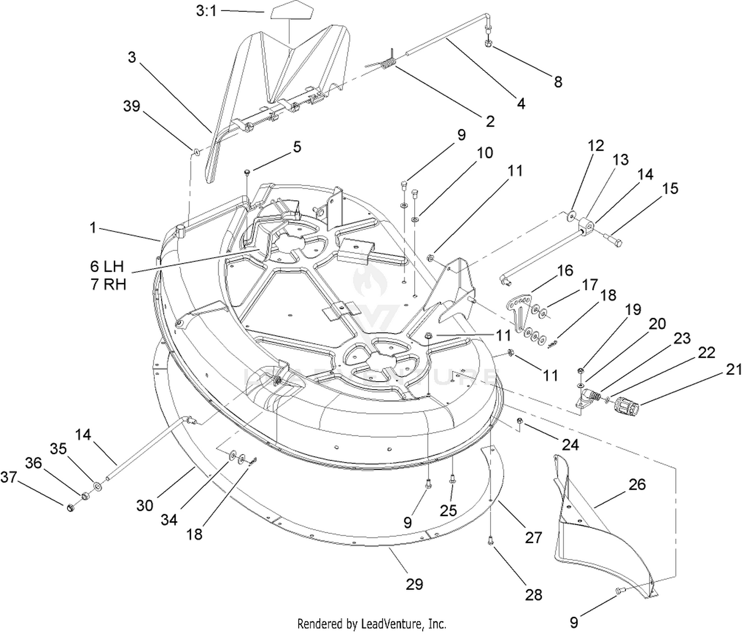 42 Inch Deck Assembly
