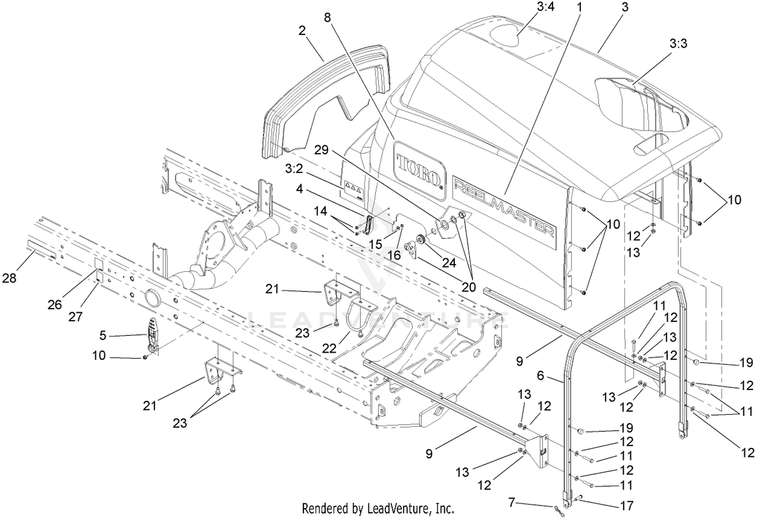 Battery and Bumper Assembly 2