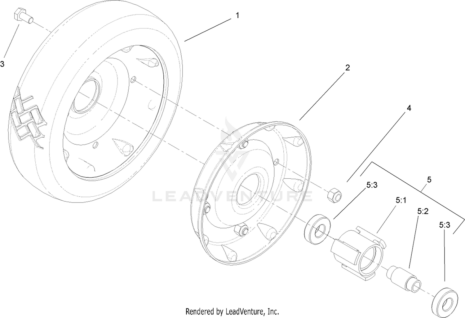 Wheel and Tire Assembly No. 53-7720