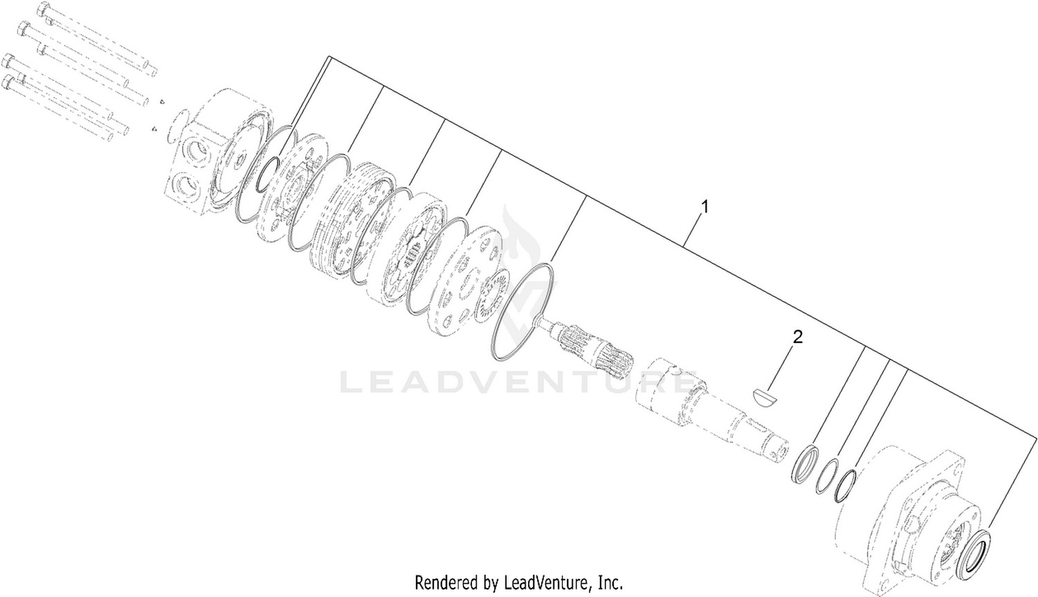 Left Hand Wheel Motor Assembly No. 117-4303