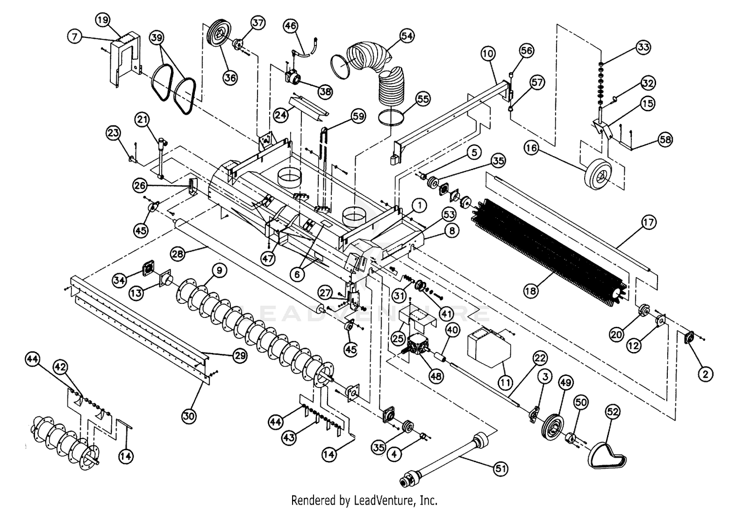RKE 09500D RAKE DECK ASSY