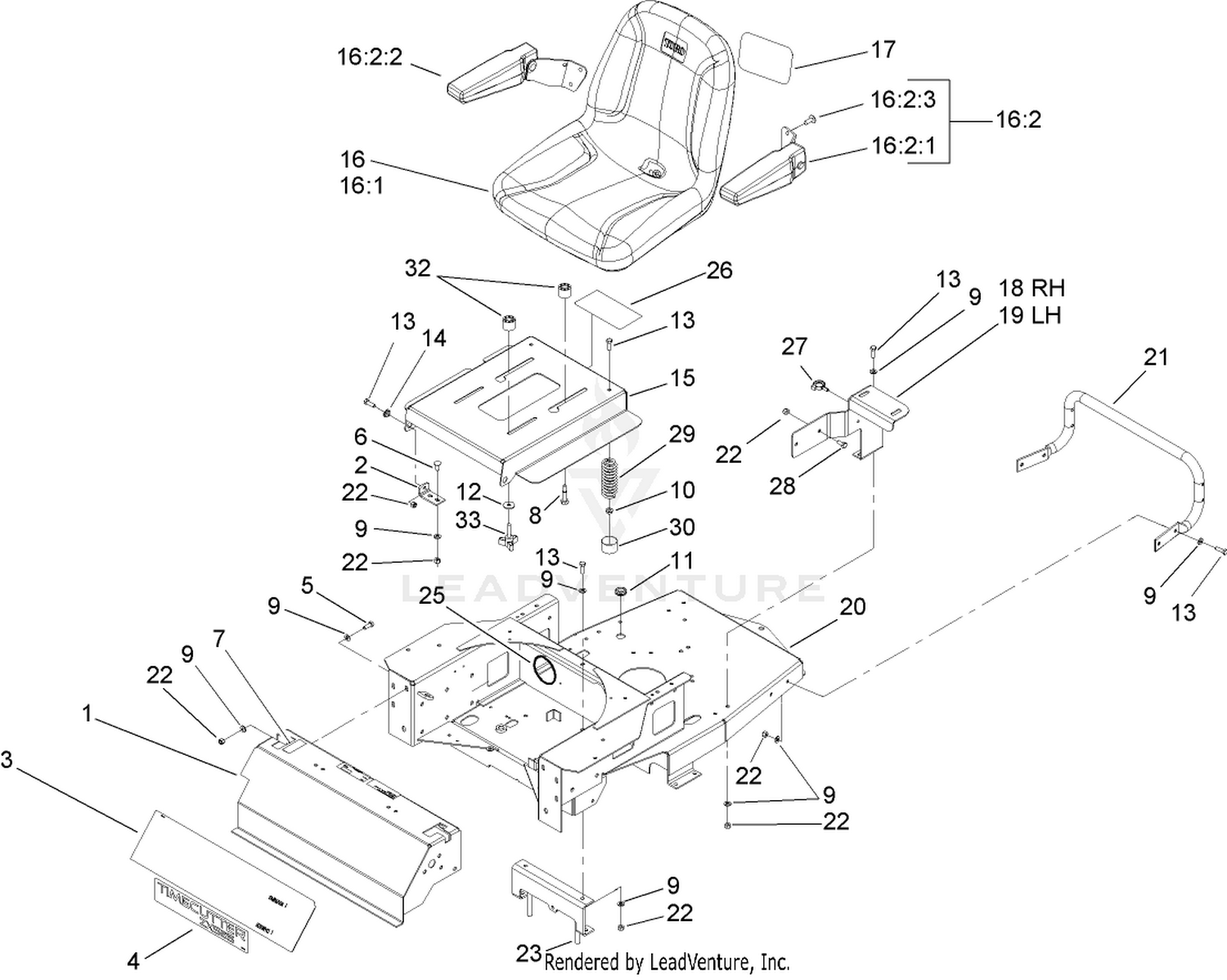Seat and Rear Frame Assembly