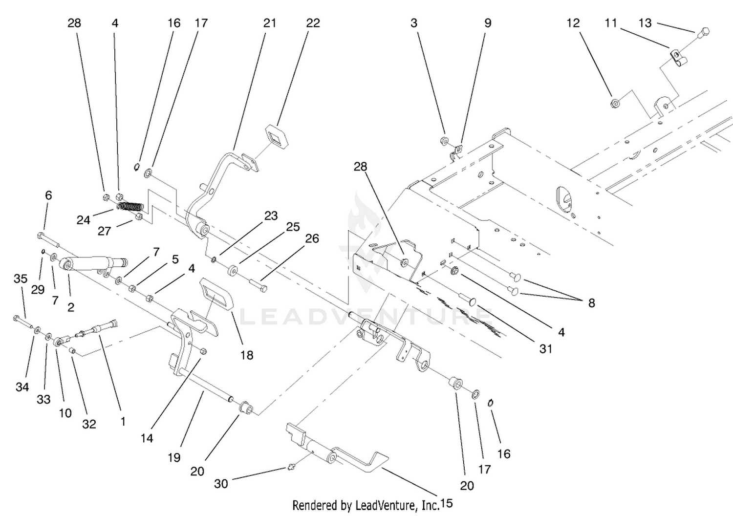 Traction Pedal Assembly