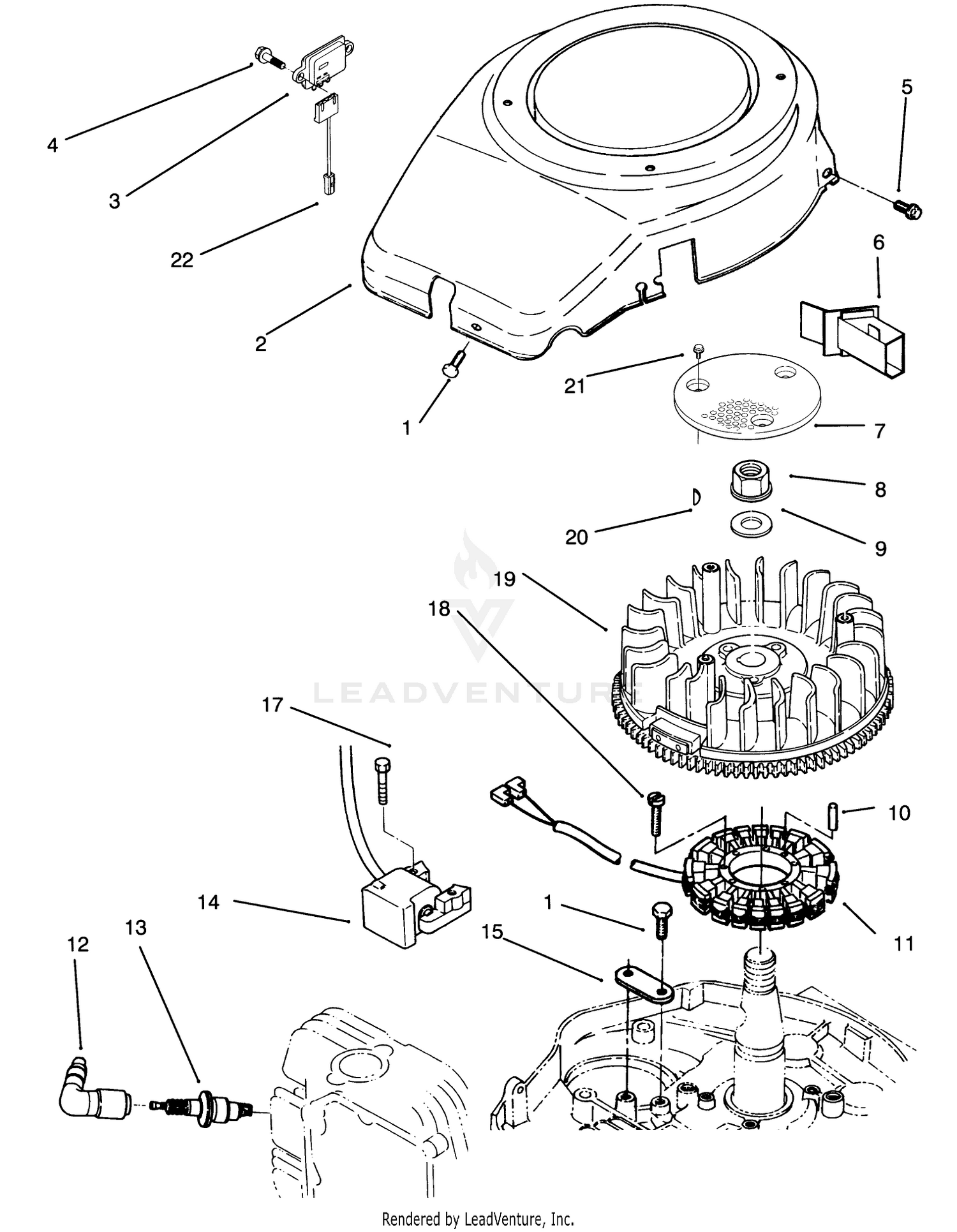 Blower Housing And Ignition Assembly