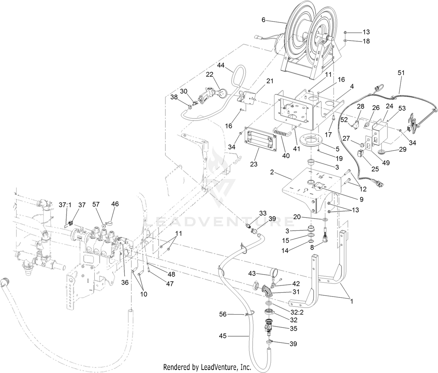 Electric Hose Reel Kit