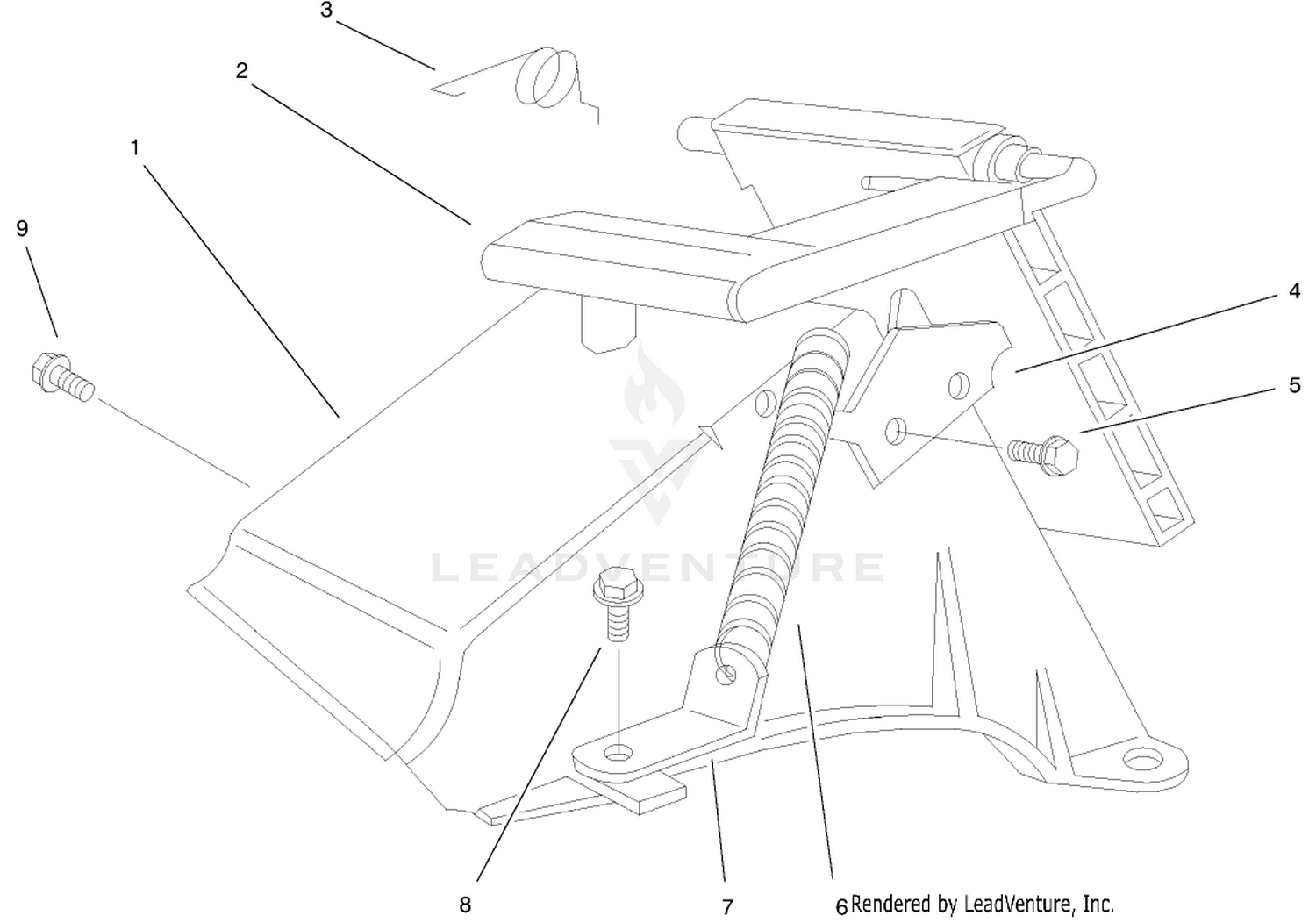 Rear Bagging Discharge Chute Assembly