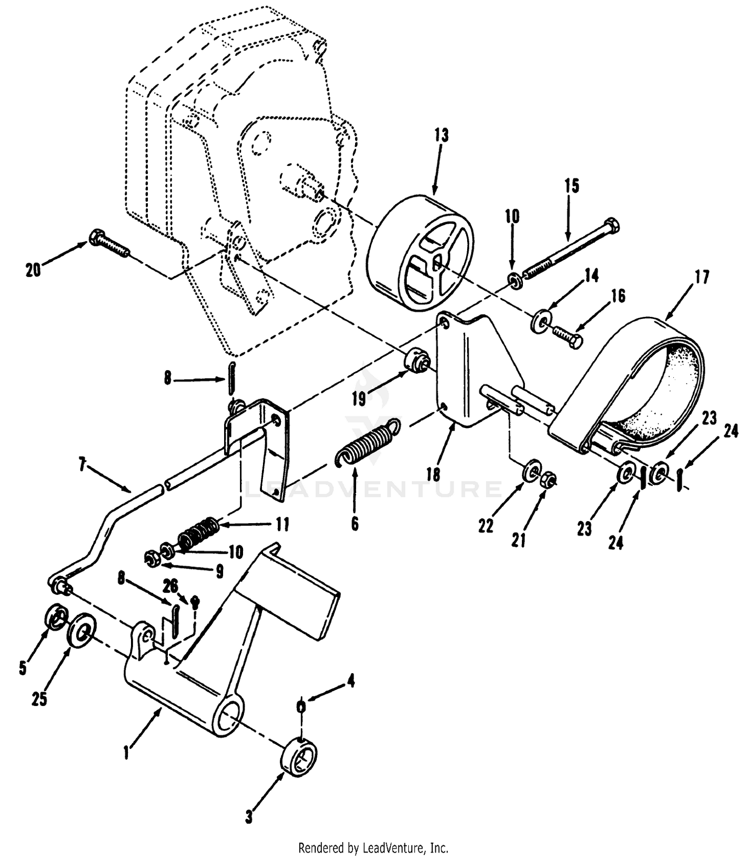 Clutch, Brake And Speed Control Linkage 2
