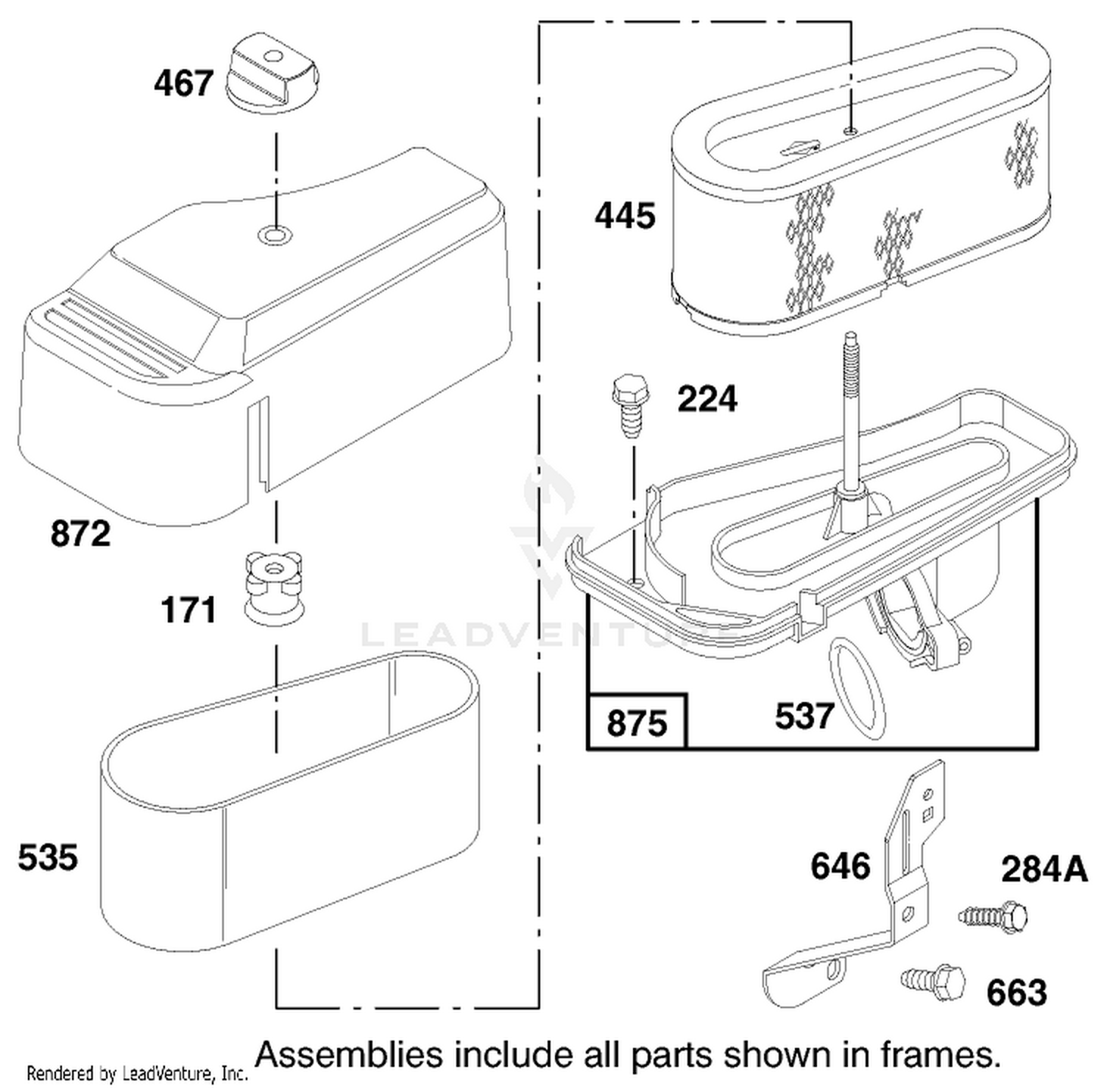 Engine Briggs  Stratton Model 28n777-0174-01 5