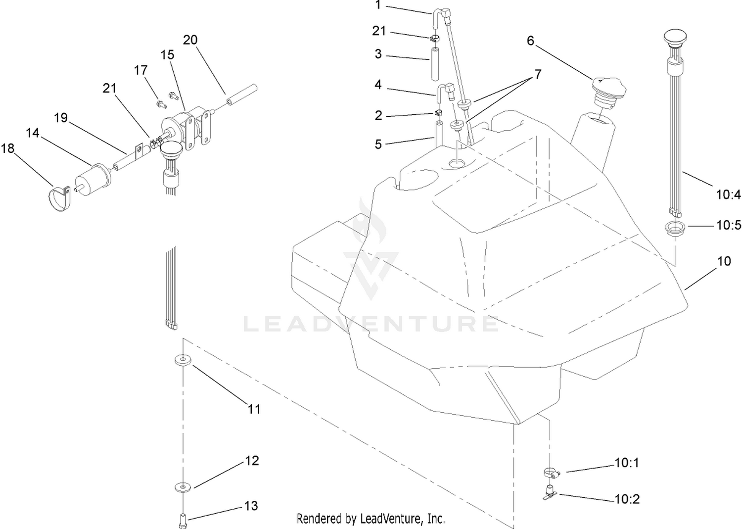 Fuel Tank and Filter Assembly