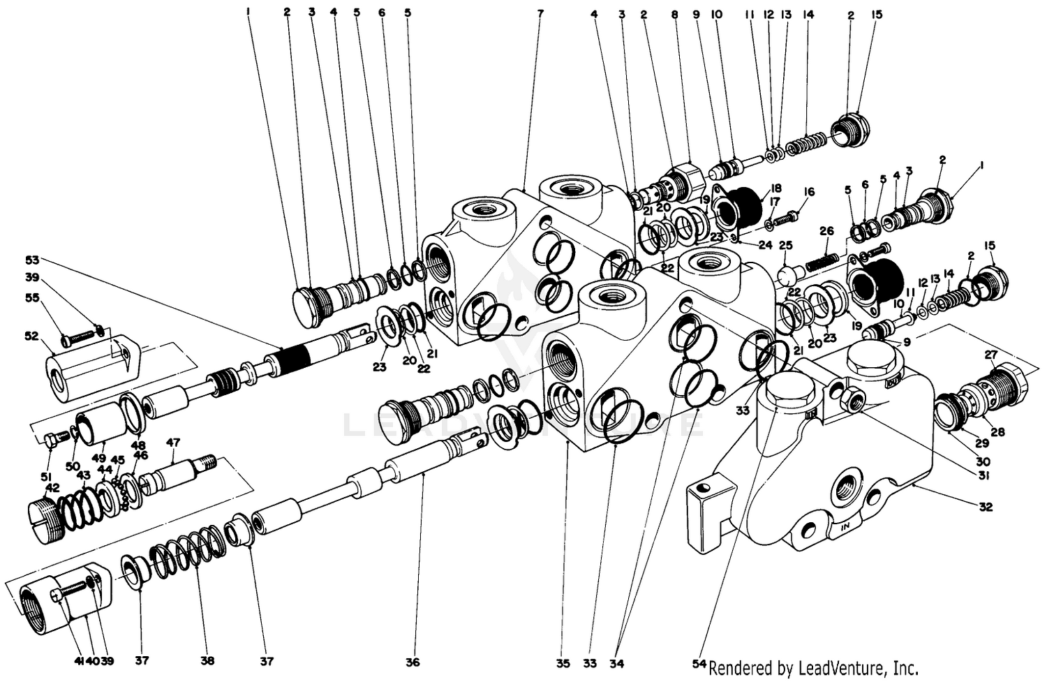 Control Valve Assembly No. 40-9510 Section 1 And 2