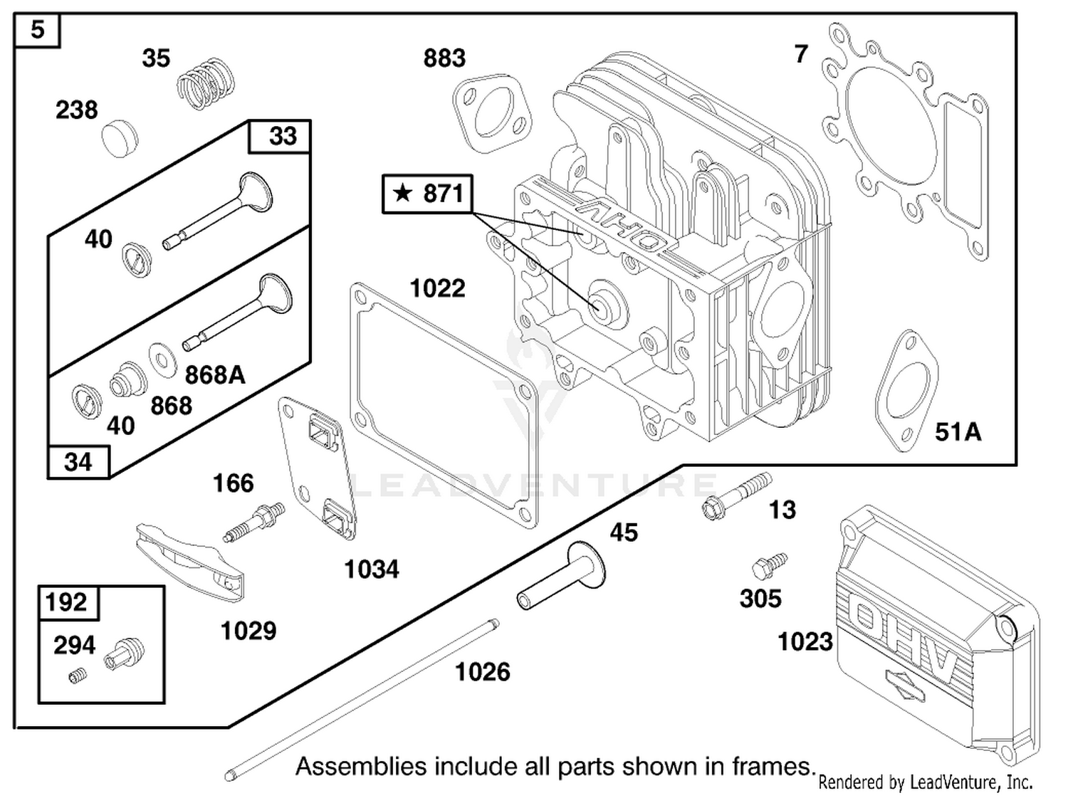 Engine Briggs  Stratton Model 28n707-1131-E1 2