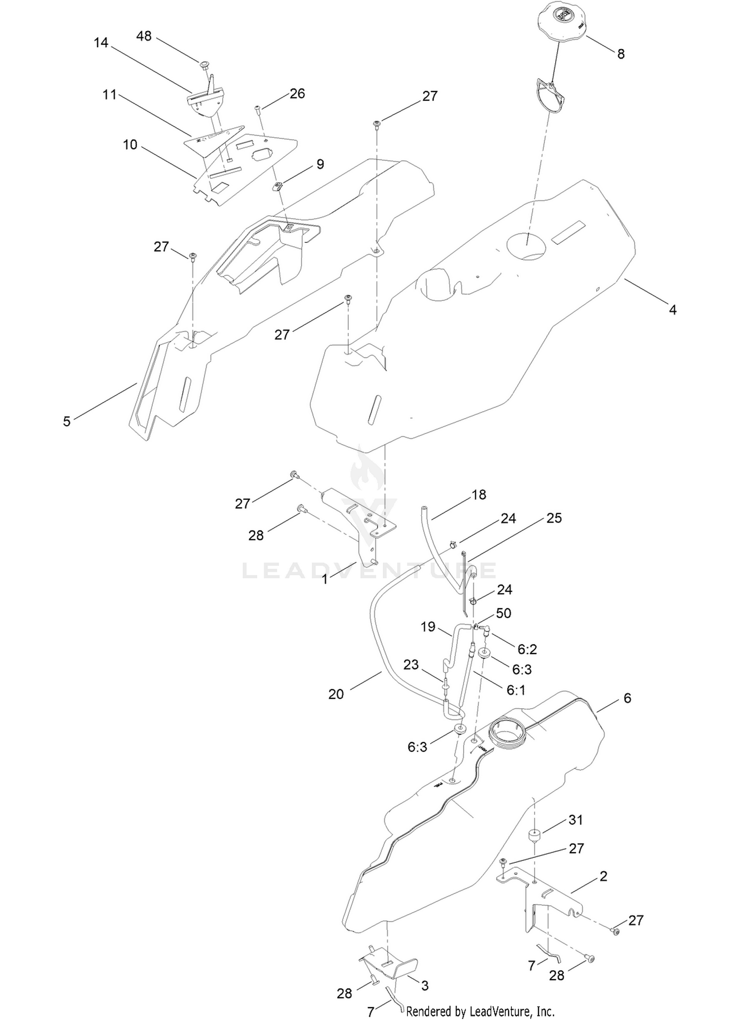 Body Styling and Fuel Pod Assembly