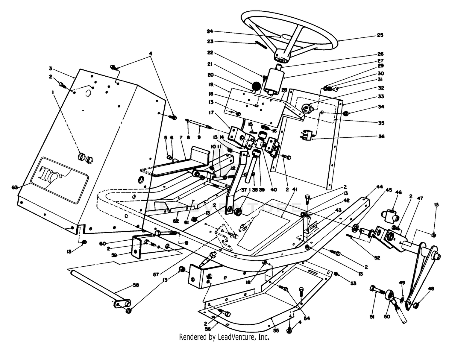Frame  Steering Assembly
