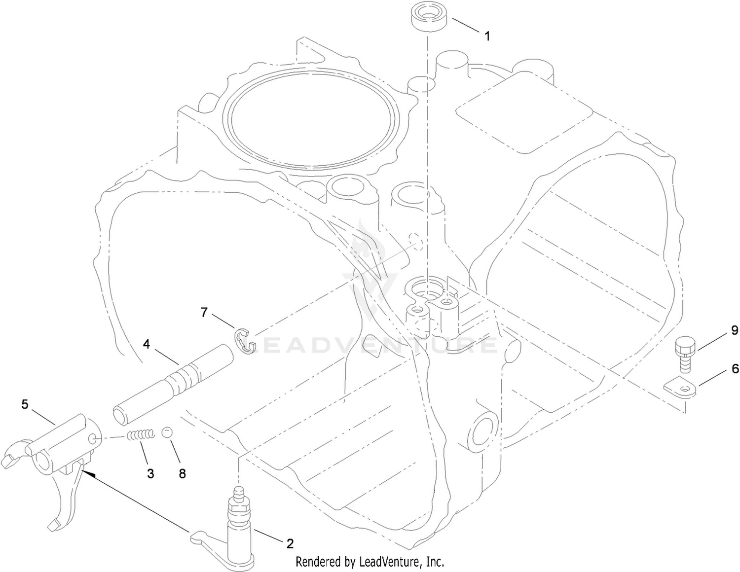 Hi-Lo Shift Assembly  4 Wheel Drive Transaxle Assembly No. 115-2175