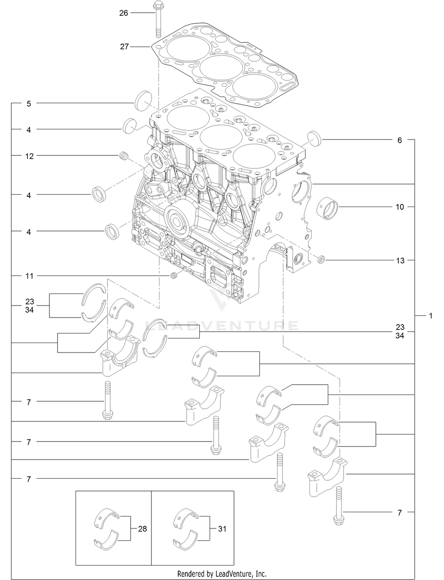 Cylinder Block Assembly