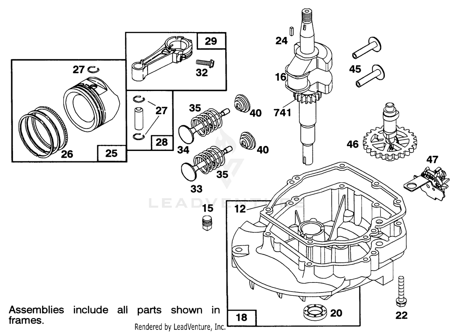 Engine Briggs  Stratton Model 122702-3171-01 2