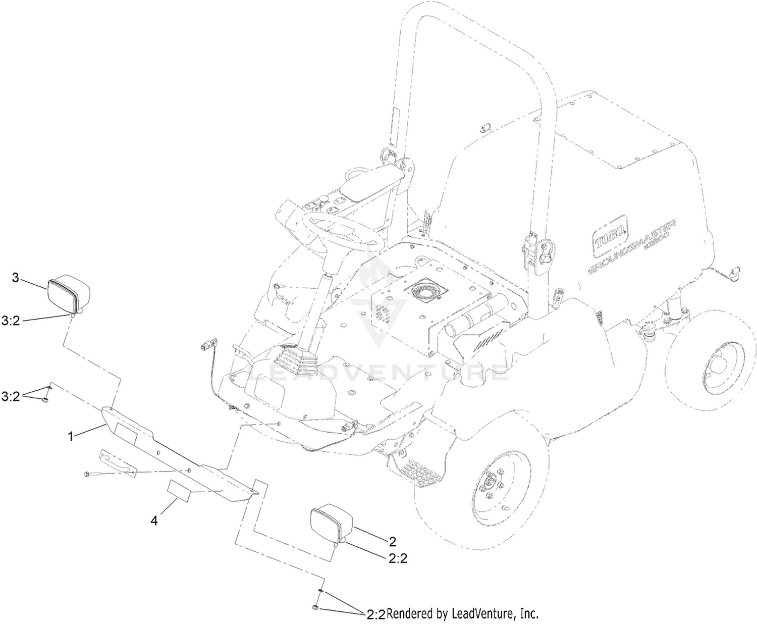 Front Light Mount Assembly