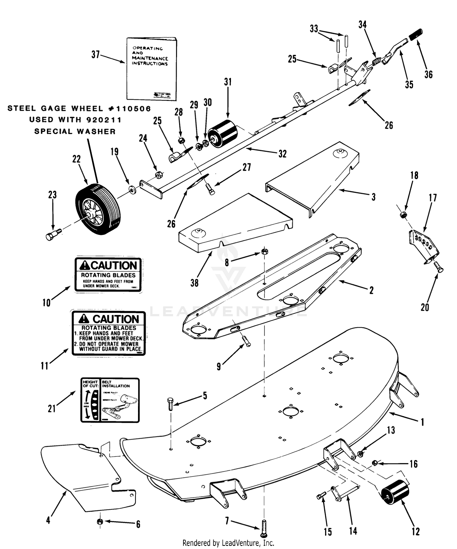 Side Discharge Mower-48 In. (122 Cm)(vehicle Identification Number 05-48sy01)