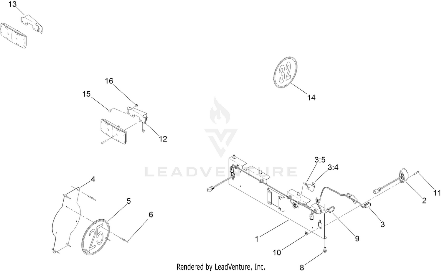 Homologation Lamp Kit Assembly No. 147-2798