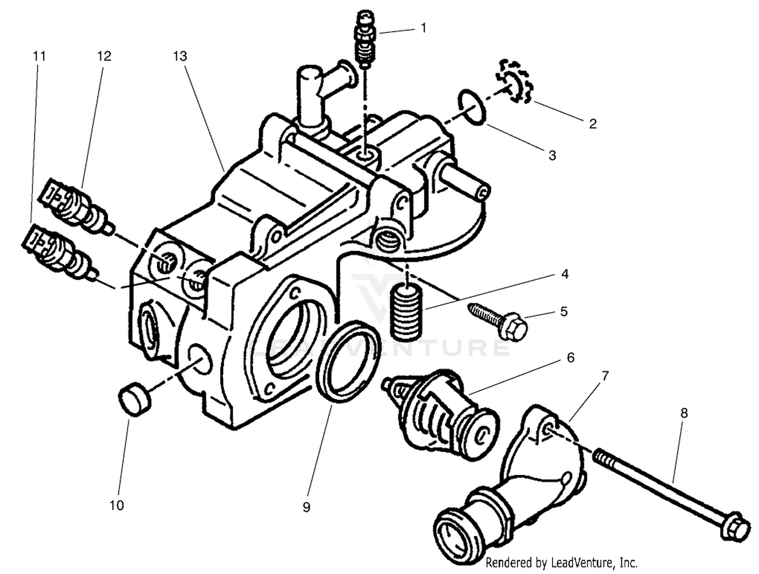Coolant Outlet Box Assembly