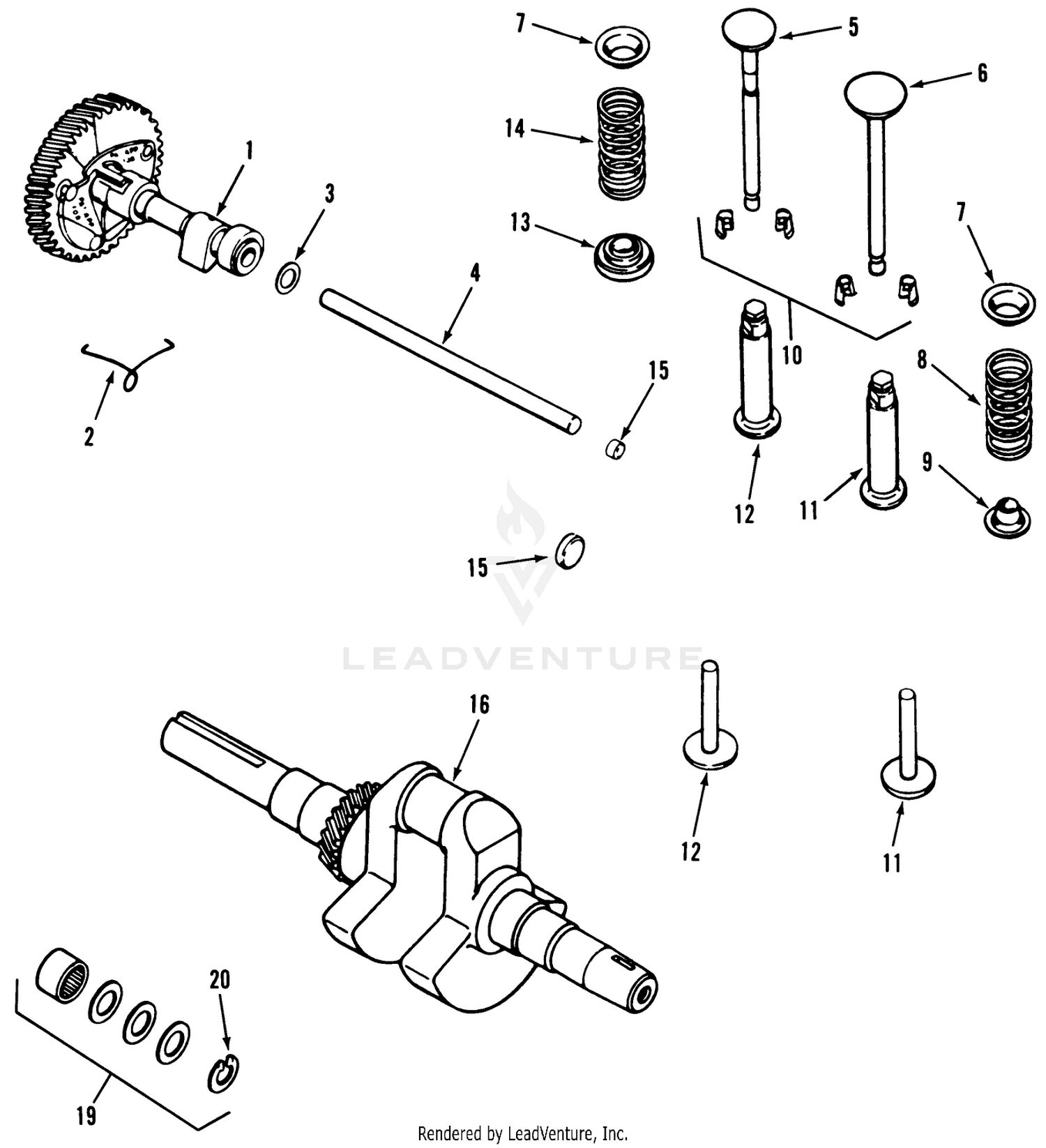 Kohler Camshaft, Crankshaft  Valves