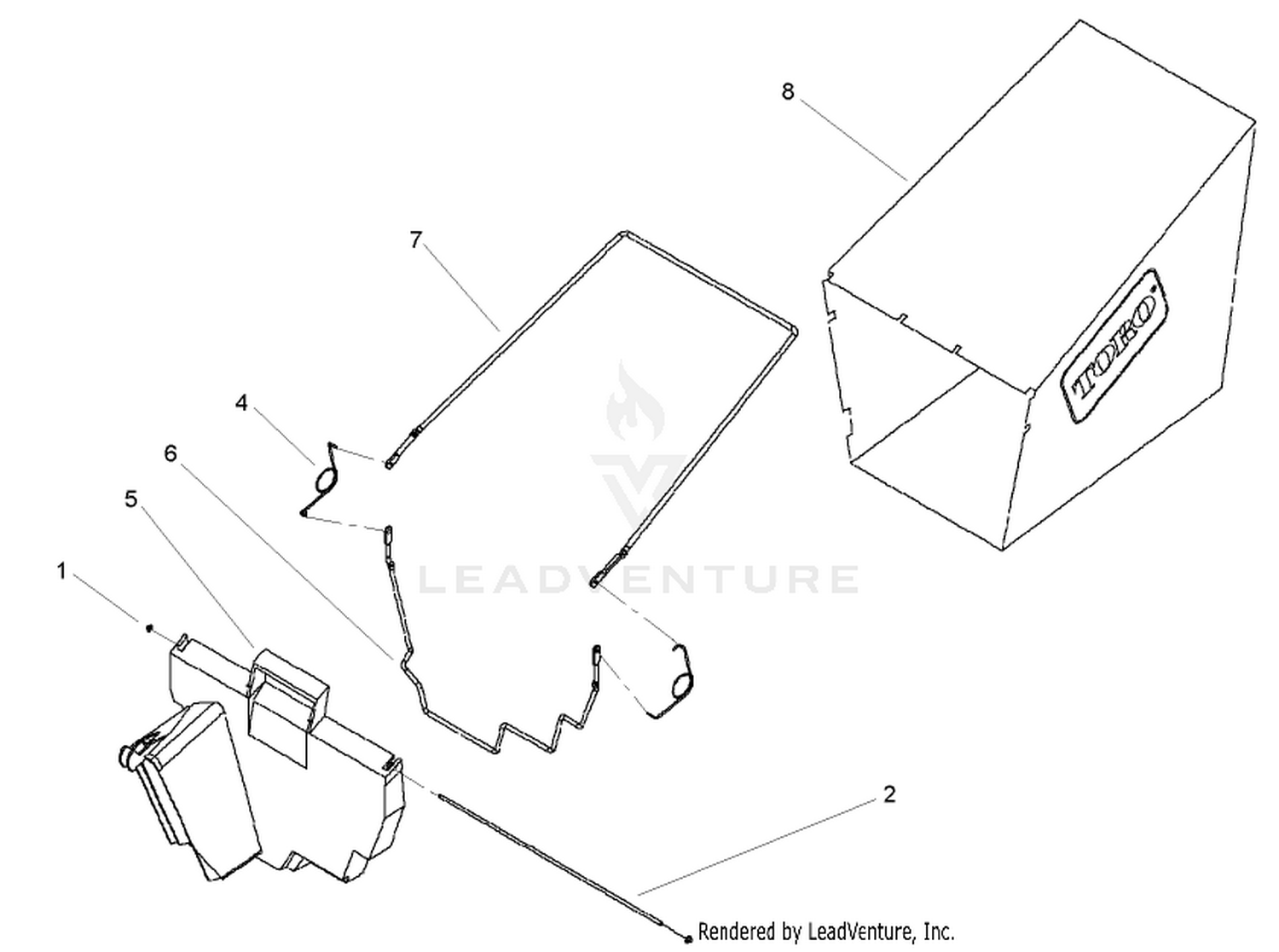 Rear Bagger Assembly No. 11-0189