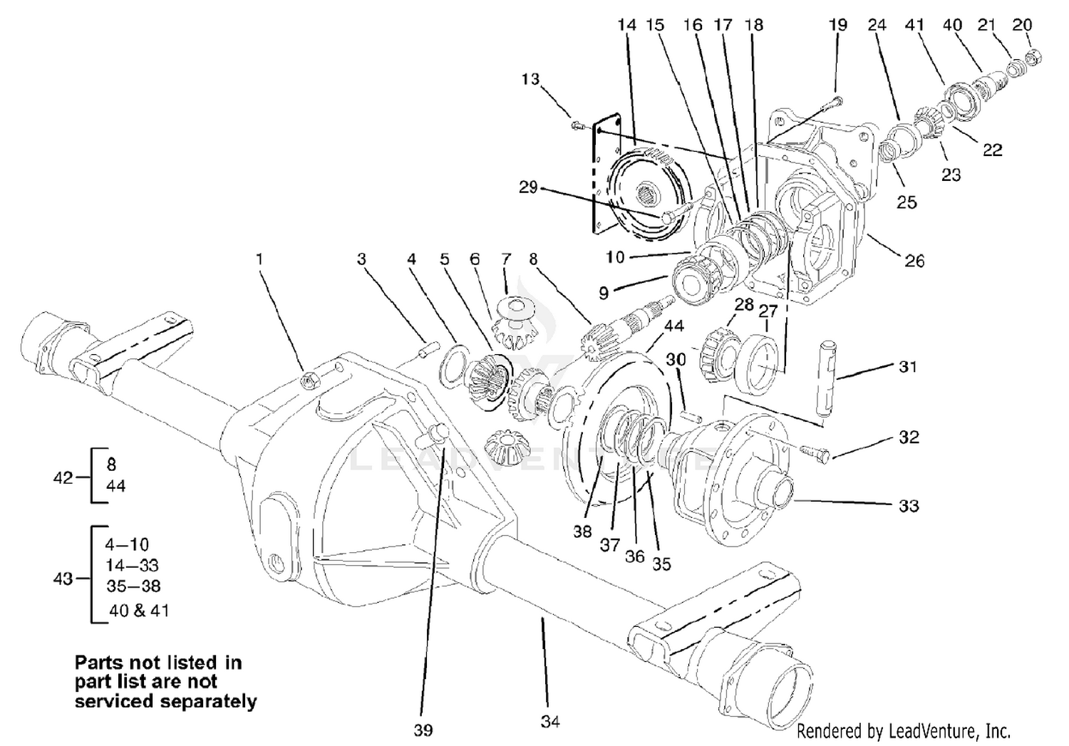 Drive Axle Assembly No. 108-0640-03